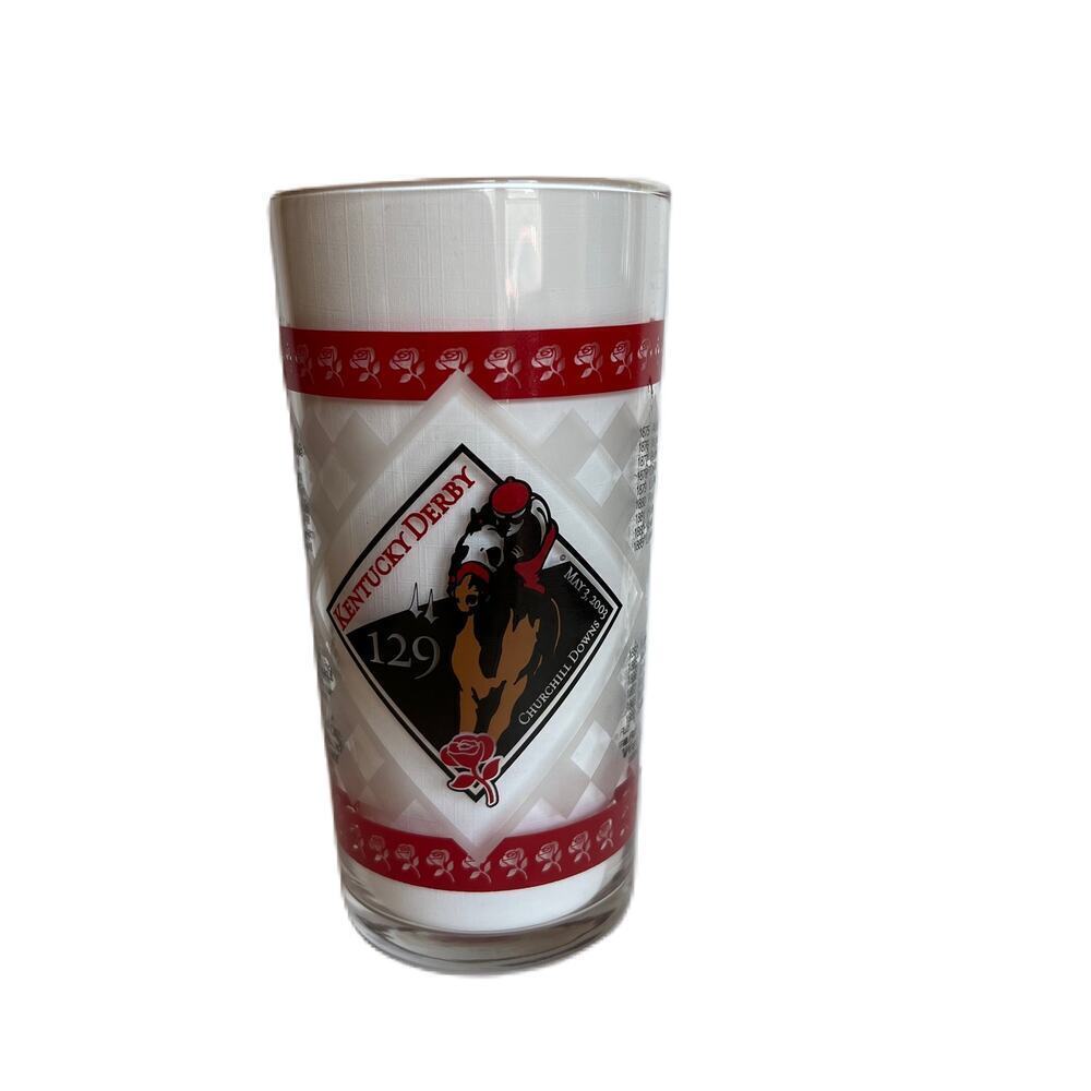 Vintage 2003 "129th Kentucky Derby" Mint Julep Souvenir Collector's Glass